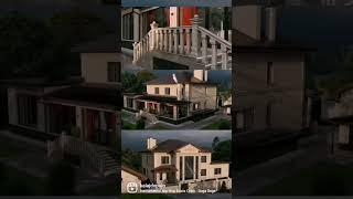 Decoration of a house in Dagestan stone #visualization #dagestanki stone #dagestanki natural stone