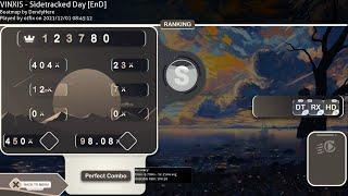 osu! I FINALLY FCed 13.79⭐400bpm Sidetracked Day (END) 3234 PP +HDDTRX