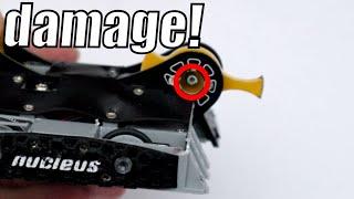 Trying to break a mini Hacksmiths Battlebot!! (150g Nucleus fight report)