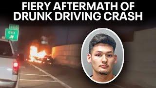 New video shows fiery aftermath of Fort Worth drunk driving crash that killed family of 5