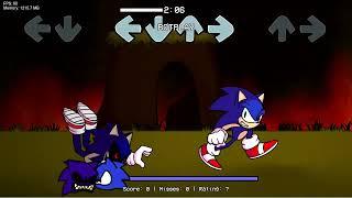 Sonic.exe fallen while chasing sonic