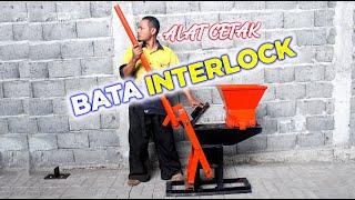 Alat cetak bata interlock I cetakan bata interlock I Mesin Bata Interlock Manual I Mulia  Mesin