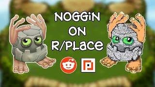 Noggin's Full Life on r/place - My Singing Monsters (Timelapse in desc.)