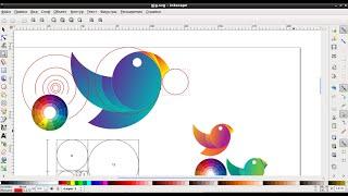 How to make a logo in inkscape. The golden ratio and a cheat sheet for color combinations