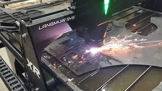 Langmuir Systems Crossfire XR 4x8 plasma table cutting 16 gauge 135ipm 35 amps