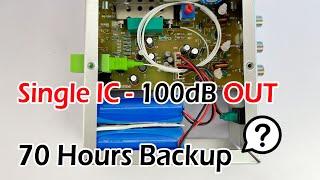 Single BO IC 100 dB Output : 70 Hours Battery Backup Node ??  Worth or Not ?? - Live Testing