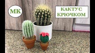 МК:  КАКТУС КРЮЧКОМ. 2 СОРТА = 1 СХЕМА.  CROCHET CACTUS