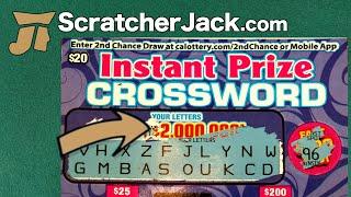 How to Win: Instant Prize Crossword - $2 Million - CA Lottery Scratch Ticket | ScratcherJack.com