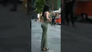 Asian Model Street Walk | Chinese Model Street Walking