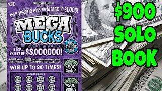 $30X30 MEGA BUCKS PA LOTTERY SCRATCH OFF TICKETS | FULL BOOK #lottery #scratchers