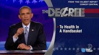 President Obama plays host on 'The Colbert Report'