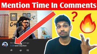 How To Mention Time In YouTube Comments - How To Comment Time In YouTube - YMK You Must Know