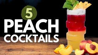 I RE-INVENTED 5 famous PEACH COCKTAILS - Did they taste good?