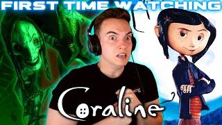 *THIS IS FOR KIDS!?* Coraline (2009) | First Time Watching | (reaction/commentary/review)