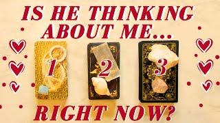 Pick a Card  Is He Thinking About Me Right Now?  LOVE Tarot Reading