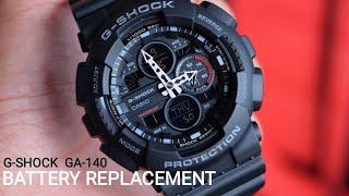 HOW TO CHANGE BATTERY CASIO G-SHOCK GA-140