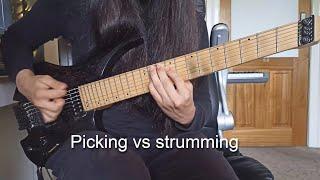 Picking vs strumming