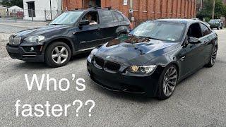 BMW E92 M3 VS. BMW E70 X5 Diesel