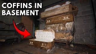 Found HUMAN Remains Inside of Long Abandoned Funeral Home - COFFINS in the Basement!!