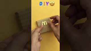 DIY mini McDonald’s pizza box  #shorts #youtubeshorts #shortvideo