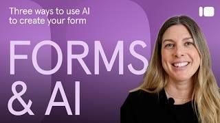 3 ways to use AI to create a form | Typeform Tips