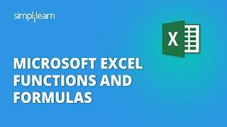 Excel Formulas | Excel Formulas And Functions | Excel Basics For Beginners | Simplilearn
