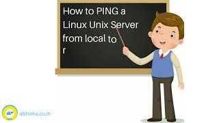 3 How to PING a Linux Unix Server from local to remote