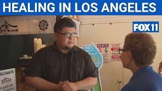 Bass visits small businesses impacted by protests  | FOX 11 LA