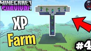 I Made XP Farm In My Survival World || Minecraft Survival Series #4 || #minecraft #hindi