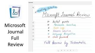 Application for handwritten note taking in windows | Microsoft journal | Complete review