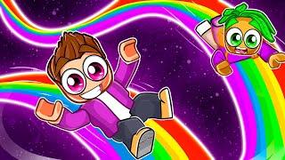 Slide 5,116,872 KMH on a RAINBOW in Roblox!