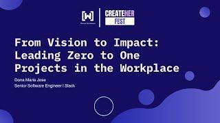 From Vision to Impact: Leading Zero to One Projects in the Workplace with Dona Marie Jose