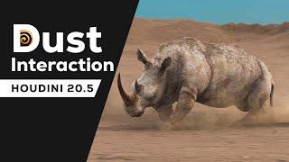 Houdini Tutorial | Dust Interaction with Rhino Animation | +Project File