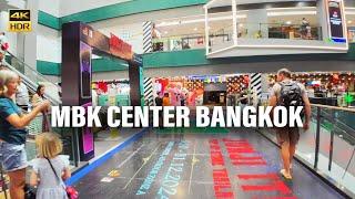  4k | MBK Center BANGKOK Walking Tour,  Favorite Shopping Mall for tourist