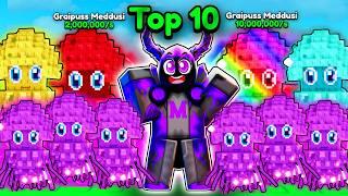 I got TOP 10 on LEADERBOARD using only GRAIPUSS SECRETS in Steal a Brainrot!