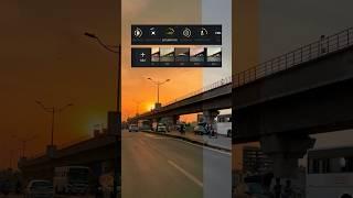 Best settings for sunset videos vn tutorial #cinematic #colorgrading