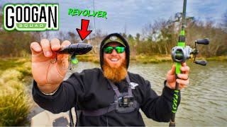 NEW Googan Squad REVOLVER Catches BIG Bass (Pond Fishing)