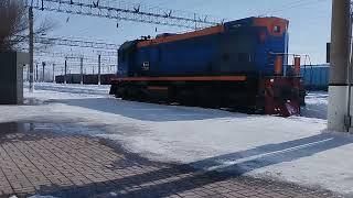 ТЭМ2-7451(тчэ-10 Курорт Боровое) Следует Резервом по Первому Пути Станции Курорт Боровое