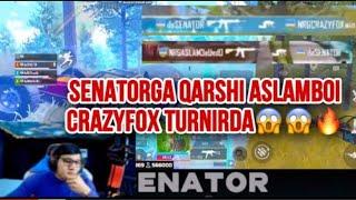 SENATOR VS ASLAMCRAZYFOX Turnirda toqnashuv @SENATORPUBGM @UMARPUBGM @aslamboipubgm5341