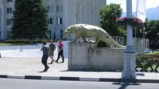 31.05.2022. Северная Осетия. Владикавказ. Чугунный мост. Снежный барс