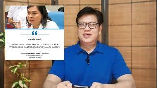 VP SARA KAYA MAGTRABAHO NG ZERO BUDGET. EH PARA SAAN YUNG 2BILLION?!