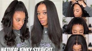 THE MOST REALISTIC KINKY STRAIGHT WIG  | PRE-EVERYTHING, NO GLUE NEEDED | FT. MYFIRSTWIG