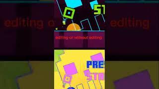 geometry  dash subzero level press start editing or no editing