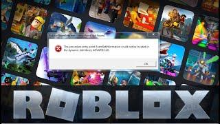 how to fix roblox player ADVAPI32.dll error