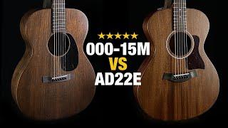 Taylor AD22e vs Martin 000-15M - Acoustic Guitar Comparison