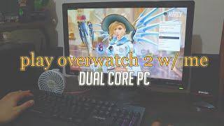 a cozy overwatch 2 night on my dual core pc ️ | 16 min cozy gaming ambience