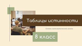 построение таблиц истинности. Информатика   8 класс