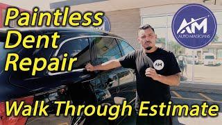 multiple dents! Paintless dent repair walk through estimate