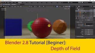 Blender 2.8 Tutorial [Beginners]: Depth of Field with Rotating Camera