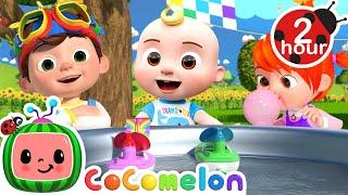 Let's Race Our Balloons | Cocomelon | Family Time! ‍‍ | MOONBUG KIDS | Family Time